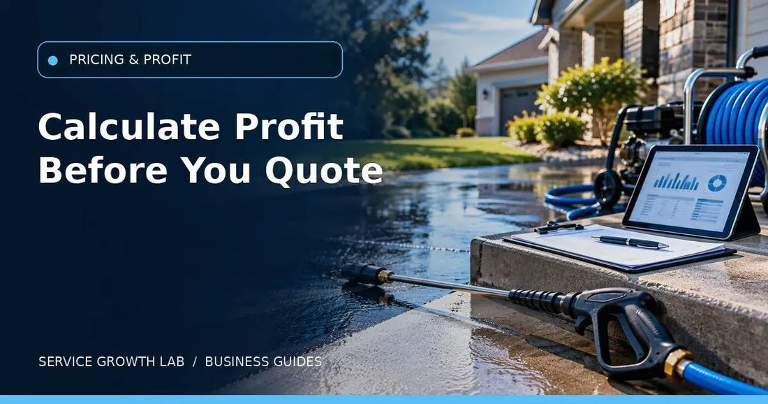 How to Calculate Pressure Washing Profit Before You Quote — Service Growth Lab business guide