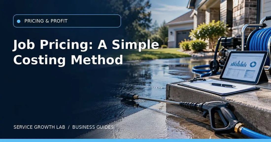 How to Price a Pressure Washing Job: A Simple Job-Costing Method — Service Growth Lab business guide