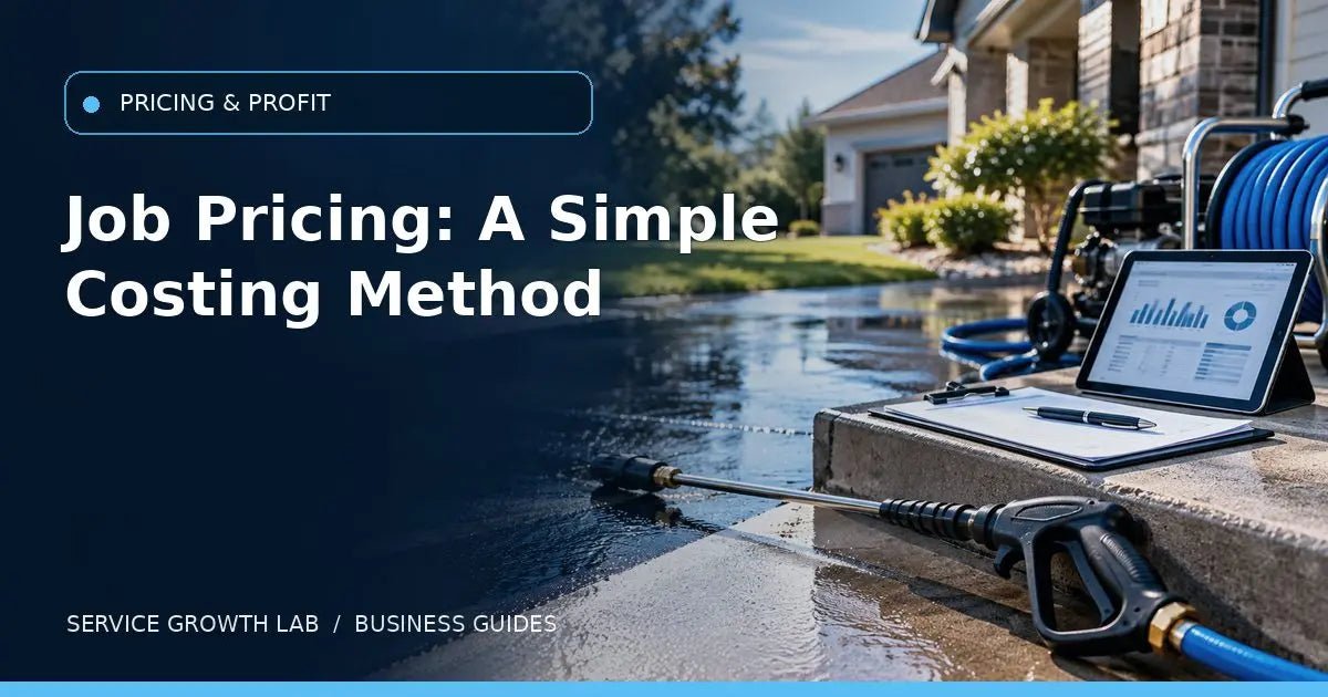 How to Price a Pressure Washing Job: A Simple Job-Costing Method — Service Growth Lab business guide