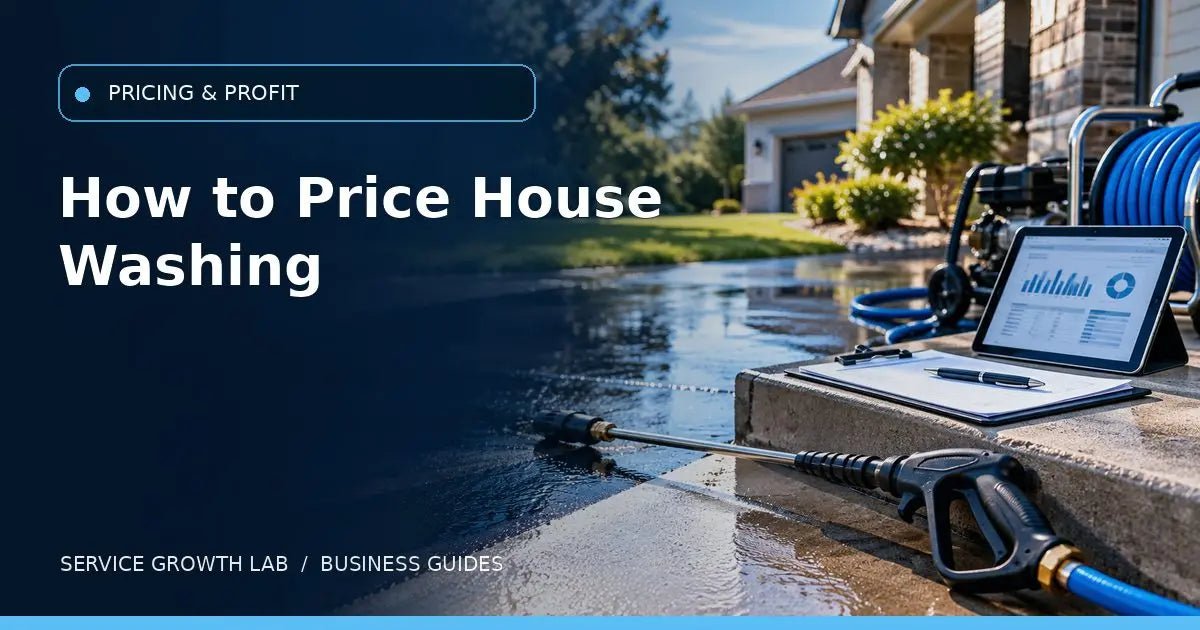 How to Price House Washing Jobs Without Guessing — Service Growth Lab business guide