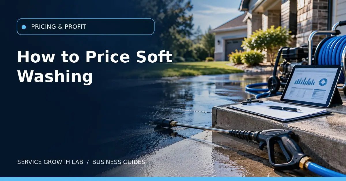 How to Price Soft Washing Jobs Without Guessing — Service Growth Lab business guide