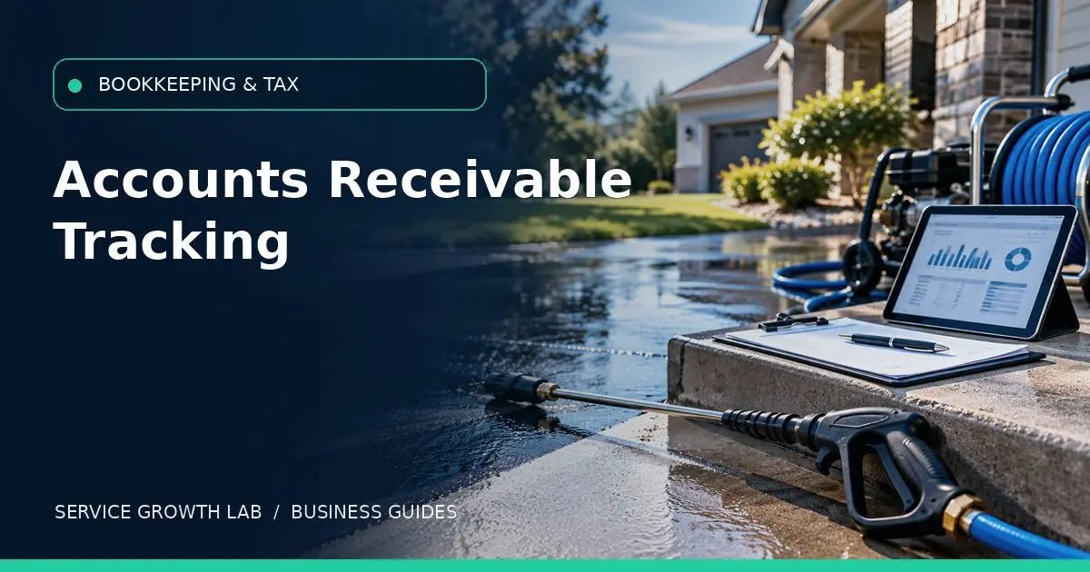 Pressure Washing Accounts Receivable Spreadsheet: Track Invoices and Balances — Service Growth Lab business guide