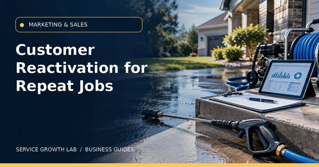 Pressure Washing Customer Reactivation: Get More Jobs From Past Customers — Service Growth Lab business guide