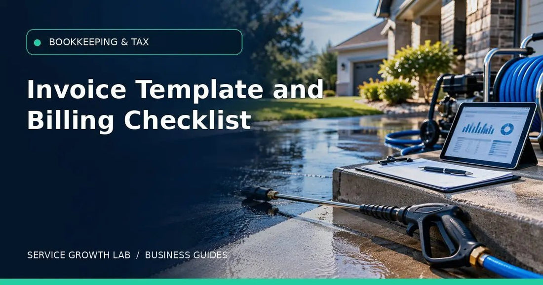 Pressure Washing Invoice Template: Free Example and Billing Checklist — Service Growth Lab business guide