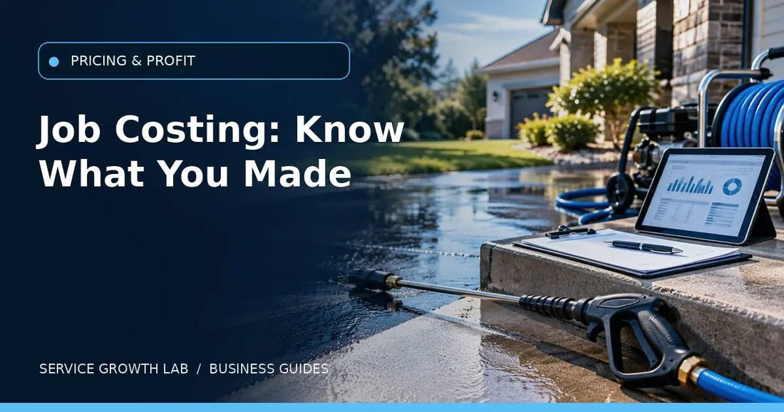Pressure Washing Job Costing: Know What You Actually Made on Each Job — Service Growth Lab business guide