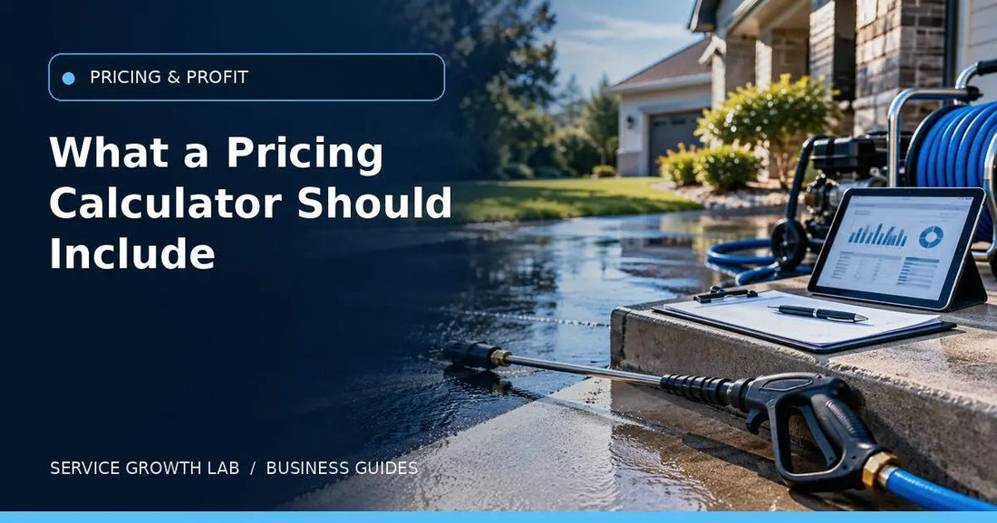 Pressure Washing Pricing Calculator: What Your Quote Should Include — Service Growth Lab business guide