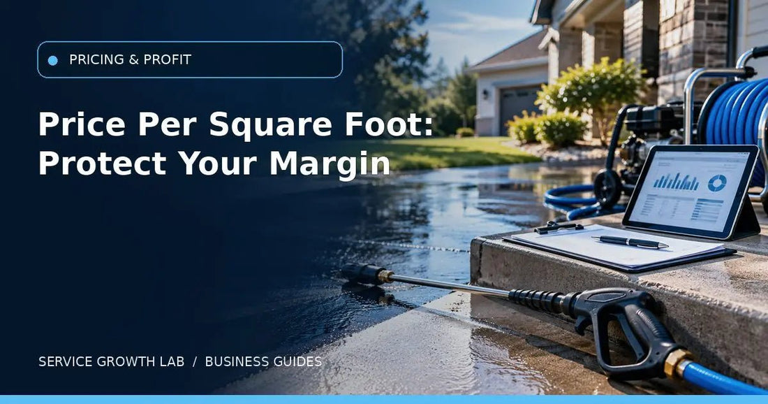 Pressure Washing Pricing Per Square Foot: Set a Rate That Protects Margin — Service Growth Lab business guide
