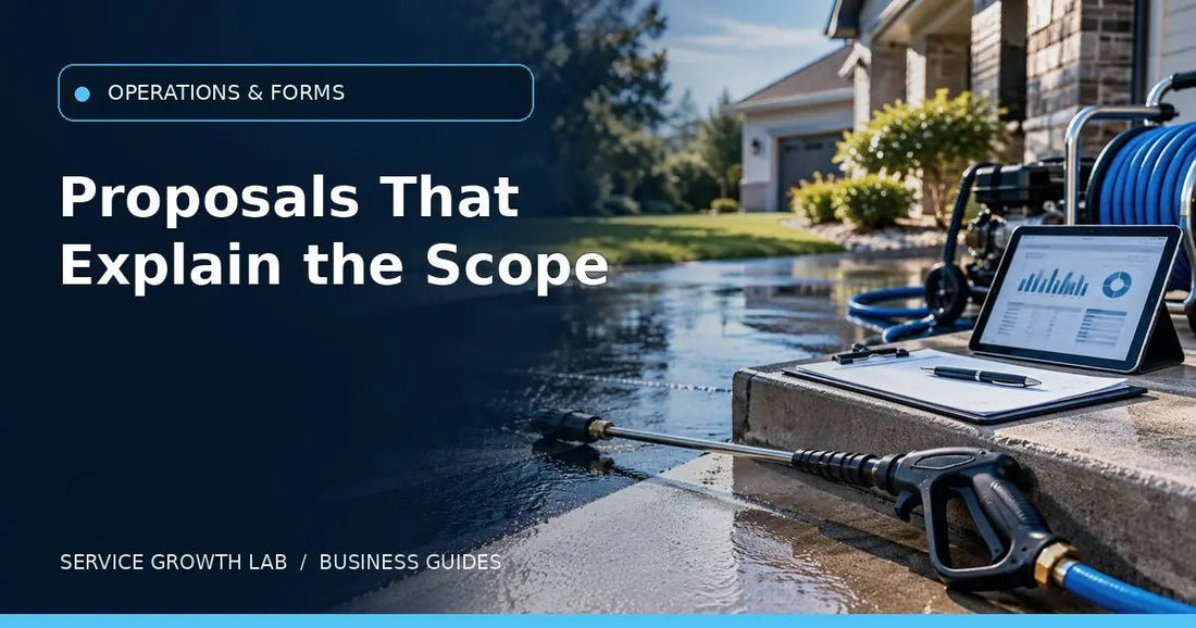 Pressure Washing Proposal Template: Residential and Commercial Examples — Service Growth Lab business guide