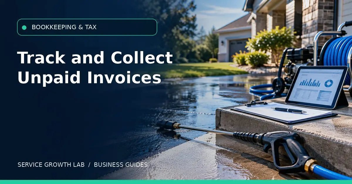 Pressure Washing Unpaid Invoices: A Simple Follow-Up System — Service Growth Lab business guide