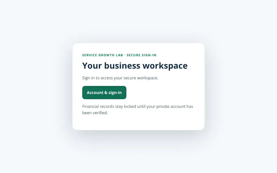 Actual shared SGL Cloud sign-in screen; not a screenshot of the Documents module interface