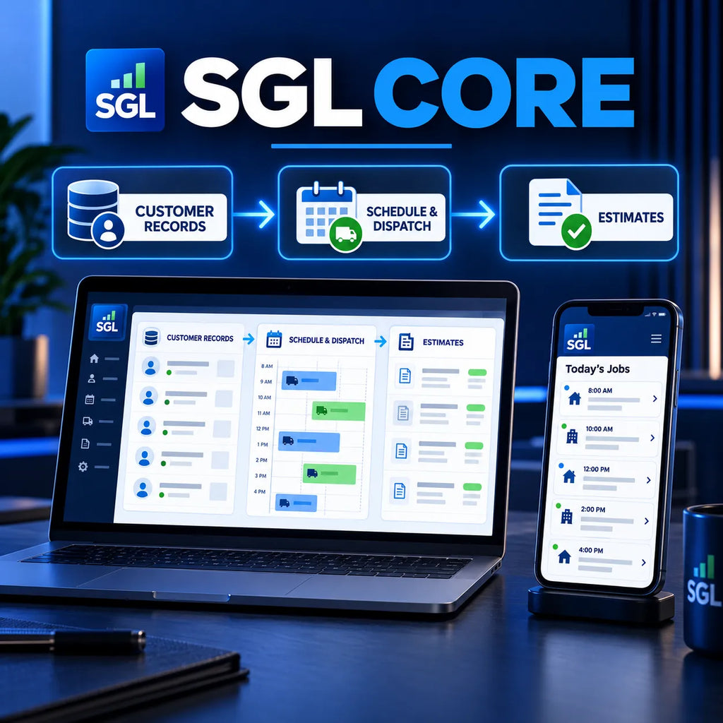 SGL Core connected workflow on desktop and mobile