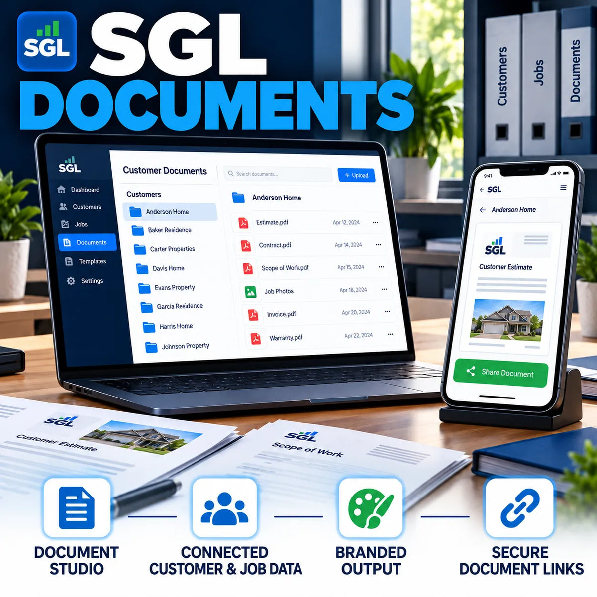 SGL Documents studio on desktop and mobile