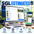 SGL Estimates workflow on desktop and mobile