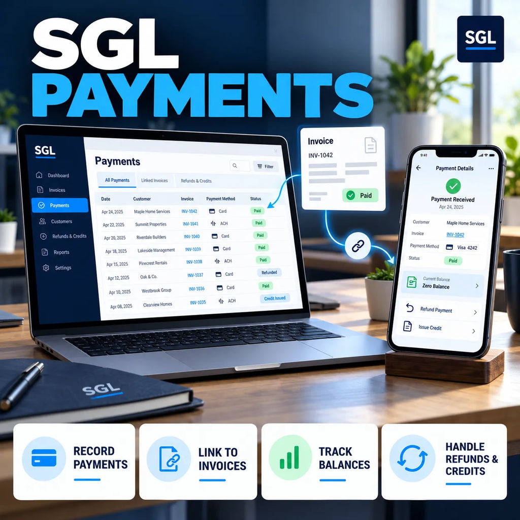 SGL Payments records on desktop and mobile