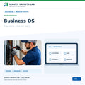 Electrical Business OS by Service Growth Lab: blue-and-white industry cover with matching tool illustration