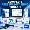 Complete Pressure-Washing Toolkit shown on desktop and mobile