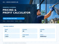 Window cleaning pane and profit calculator